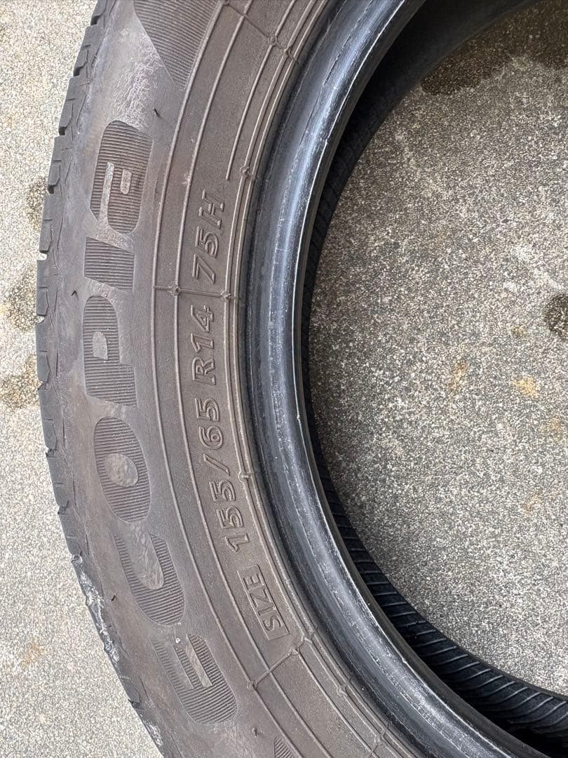 ブリヂストンエコピア 2023年製造155/65 R14 4本セット値段交渉可能