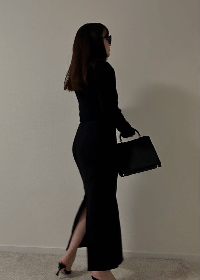 完売　paloma BackSlitWarmLongSkirt 平大路えみ