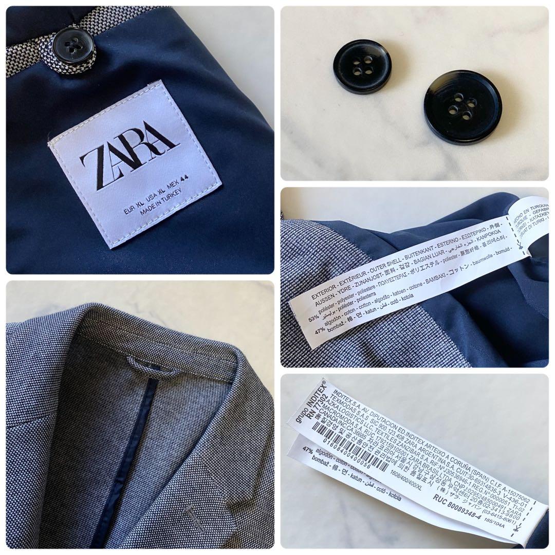 ZARA 未使用に近い美品　大きい　XL コットンジャケット　オンオフ兼用