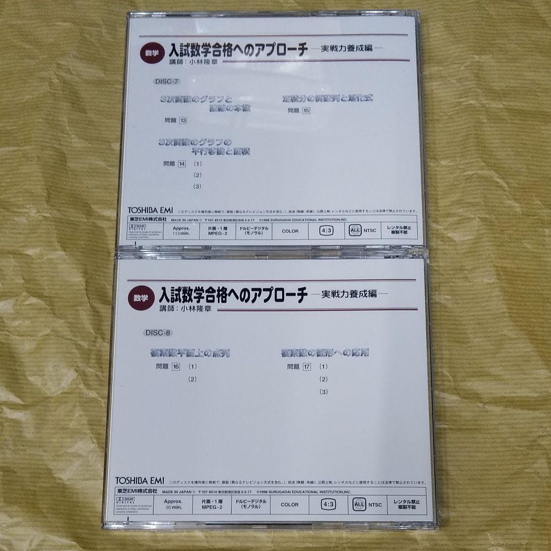 +2万円でテキスト付　絶版　DVD 駿台・小林隆章　数学講座　大学入試の数学講座