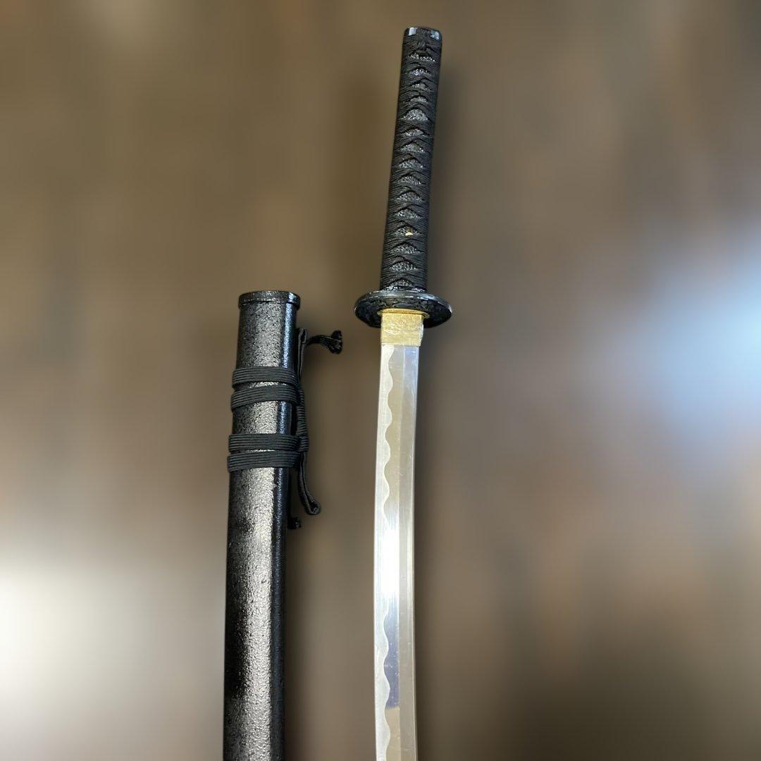 演技演劇•コスプレ用軽量模造刀 黒柄黒鮫皮