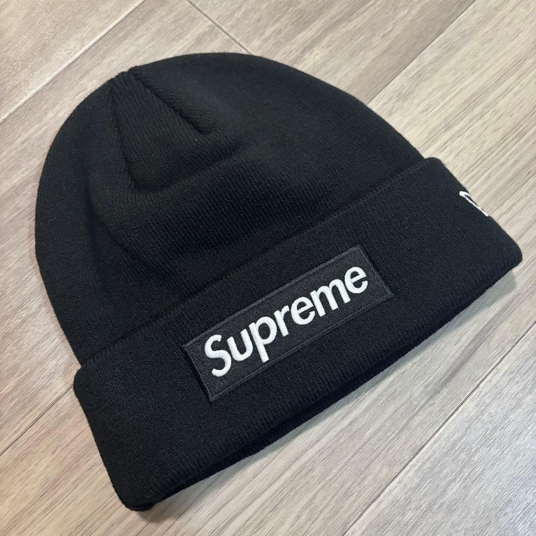 帽子 Supreme New Era Box Logo Beanie black