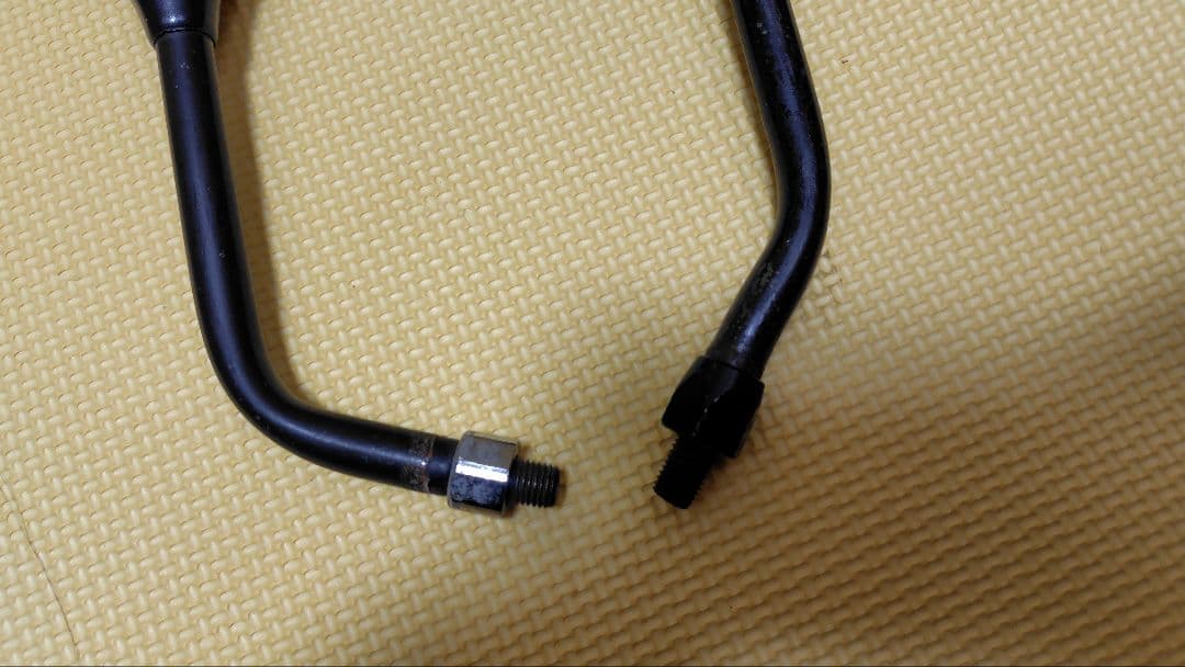カワサキ純正のバイクミラー　 直径約12.5cm 当時もの？　M10　丸型