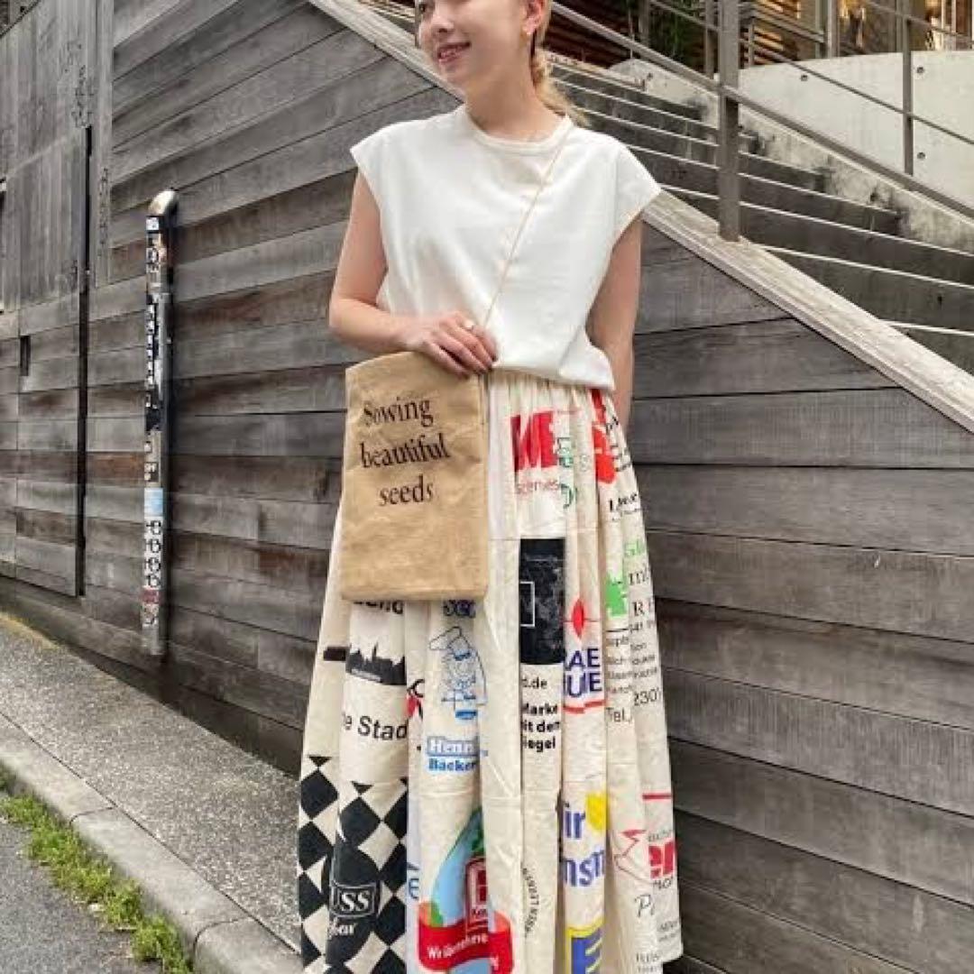 フリーダ Freada Vintageヨーロピアンエコバッグリメイクスカート