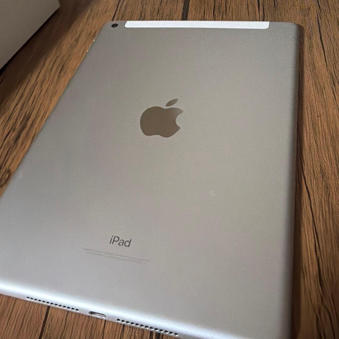 iPad 第5世代 シルバー Wi-Fi + Cellular 充電器 イヤホン