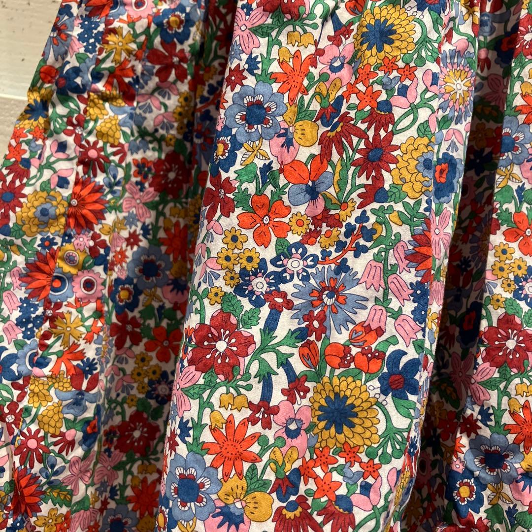 ジャカディ リバティ花柄ドレス 8A128cm
