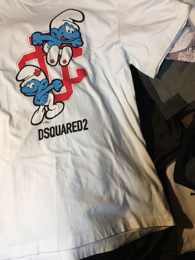 あっきー dsquared2 × SMURFS T