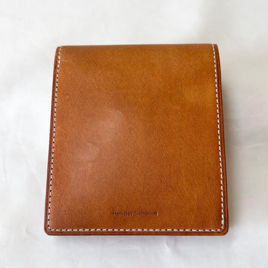 【美品】　エンダースキーマ　half folded wallet カウレザー