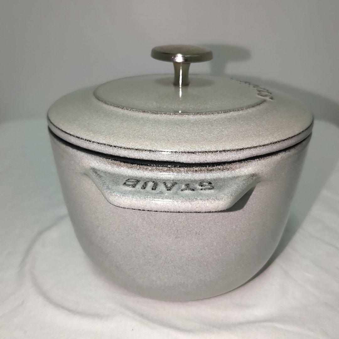 【美品】STAUBストウブ　ラ・ココット de GOHAN グレー
