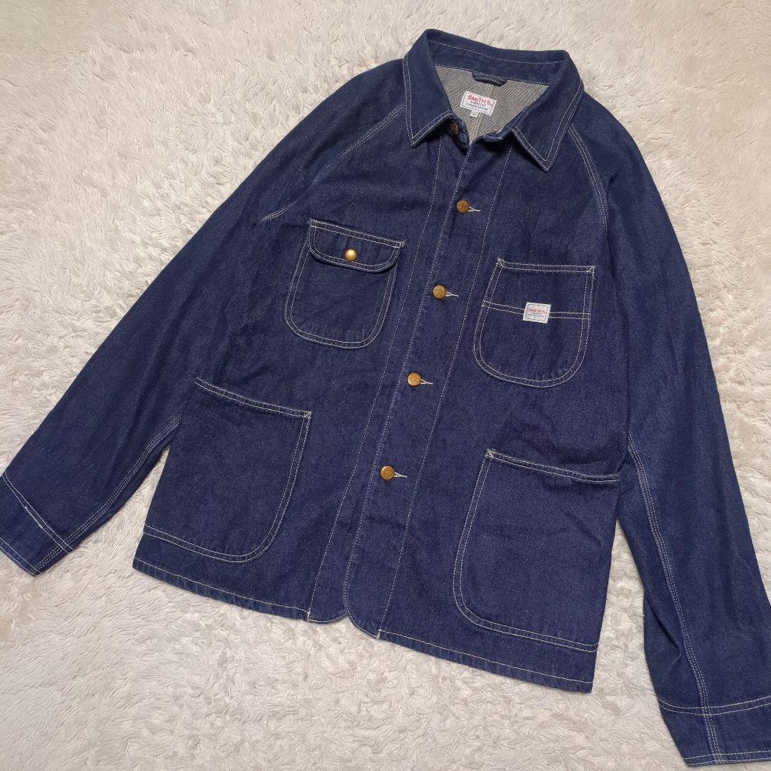 極美品！SMITH'S AMERICAN　デニムカバーオール　L　金ボタン