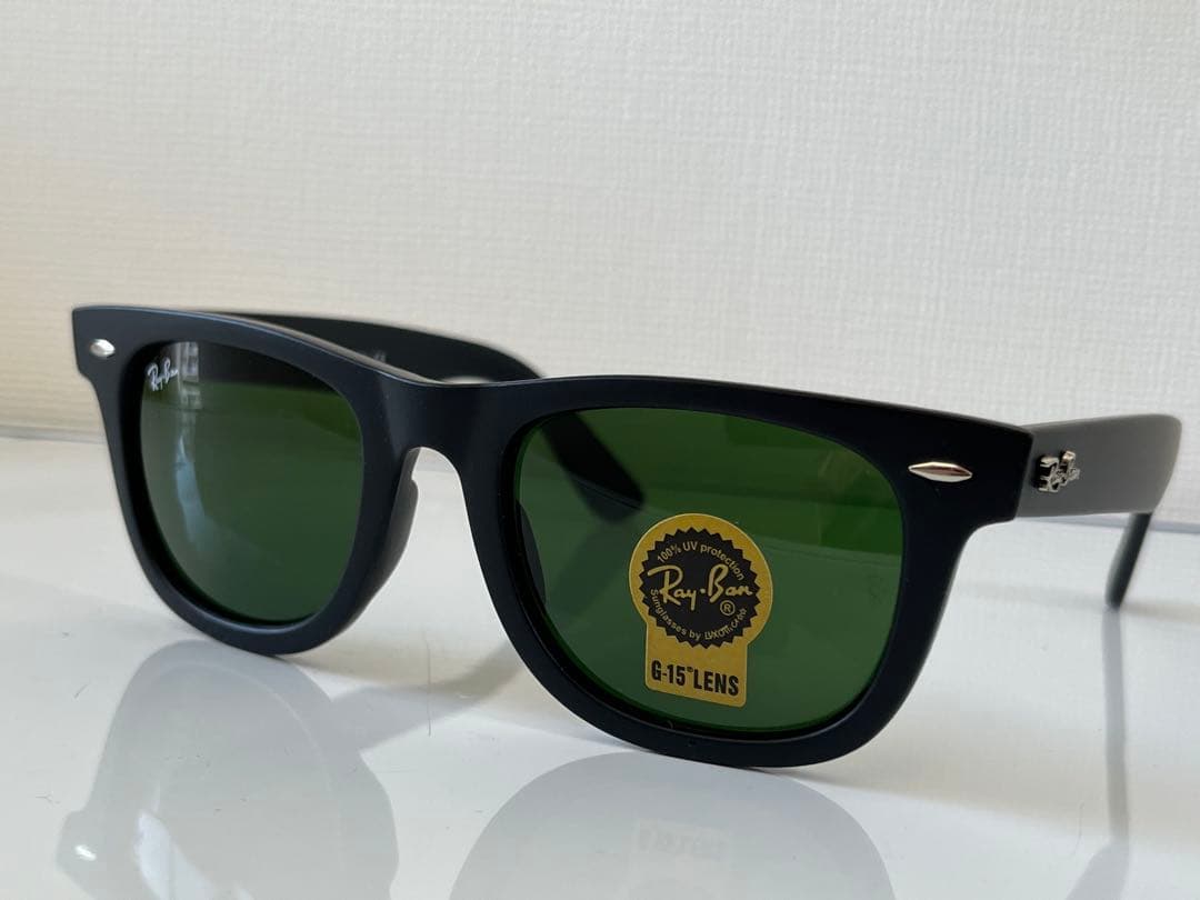 Ray•Ban　ウェリントン　ブラックレンズ　サングラス　未使用品　付属品あり