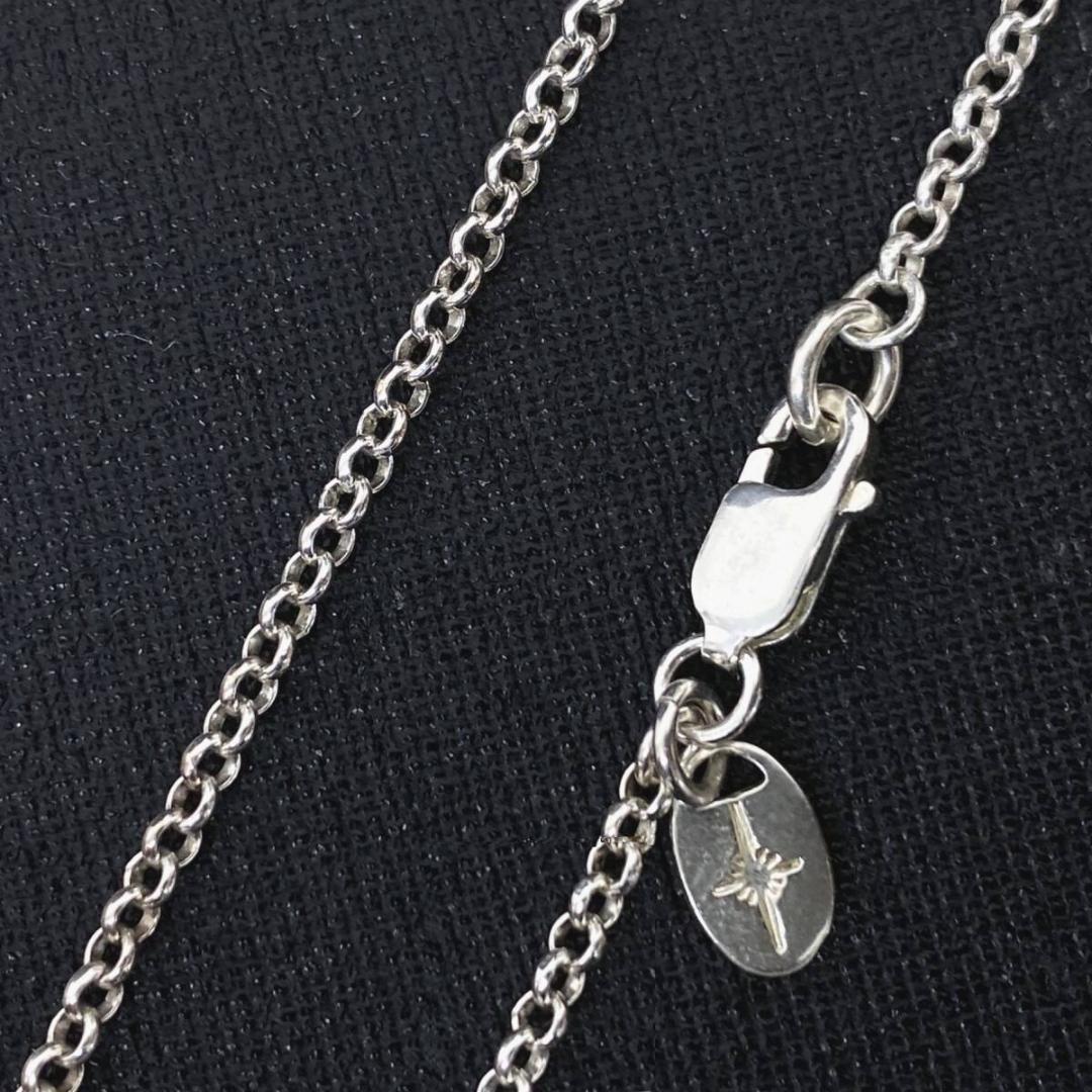 未使用品 SAAD シルバー925 2mm 甲丸 チェーン ネックレス 50cm