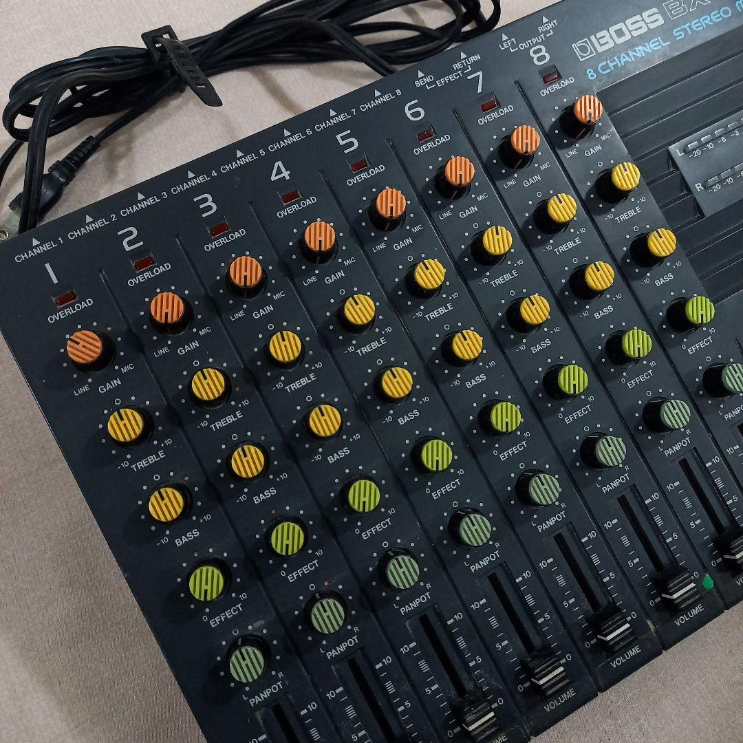 現状渡し BOSS 8チャンネル ステレオミキサー BX-800 ボス