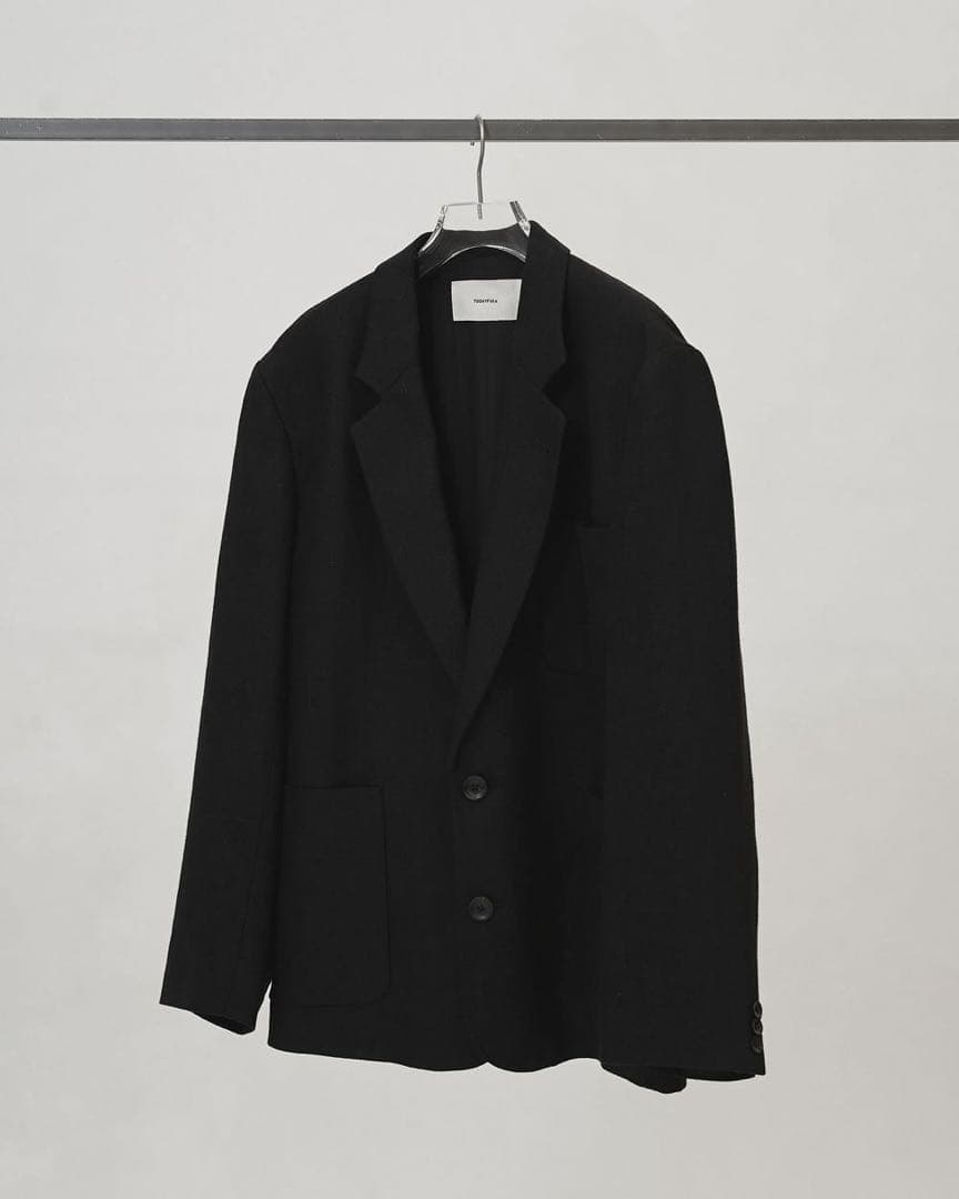 TODAYFUL Boyfriend Linen Jacket 黒 38