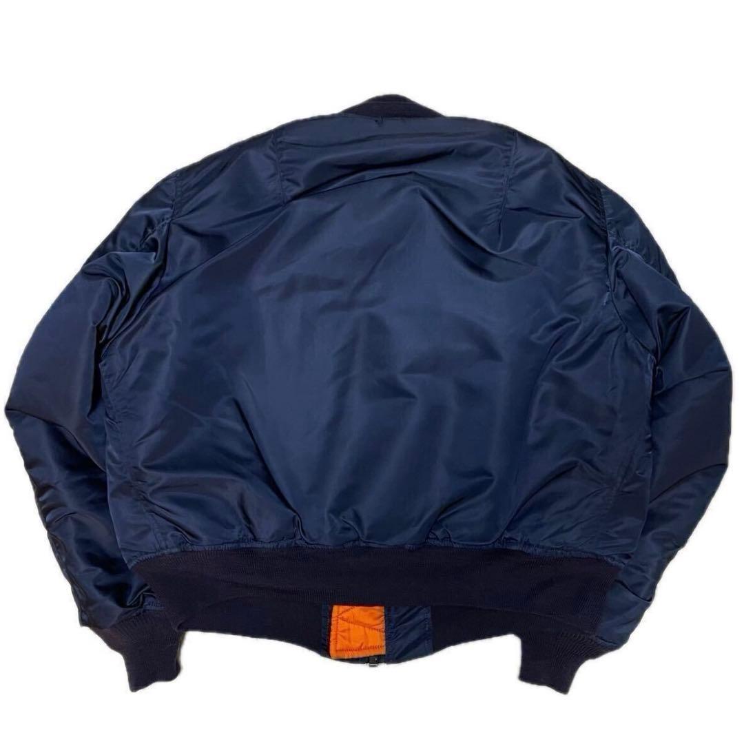 希少 68 69 年復刻 MA-1 フライトジャケット ネイビー X-LARGE