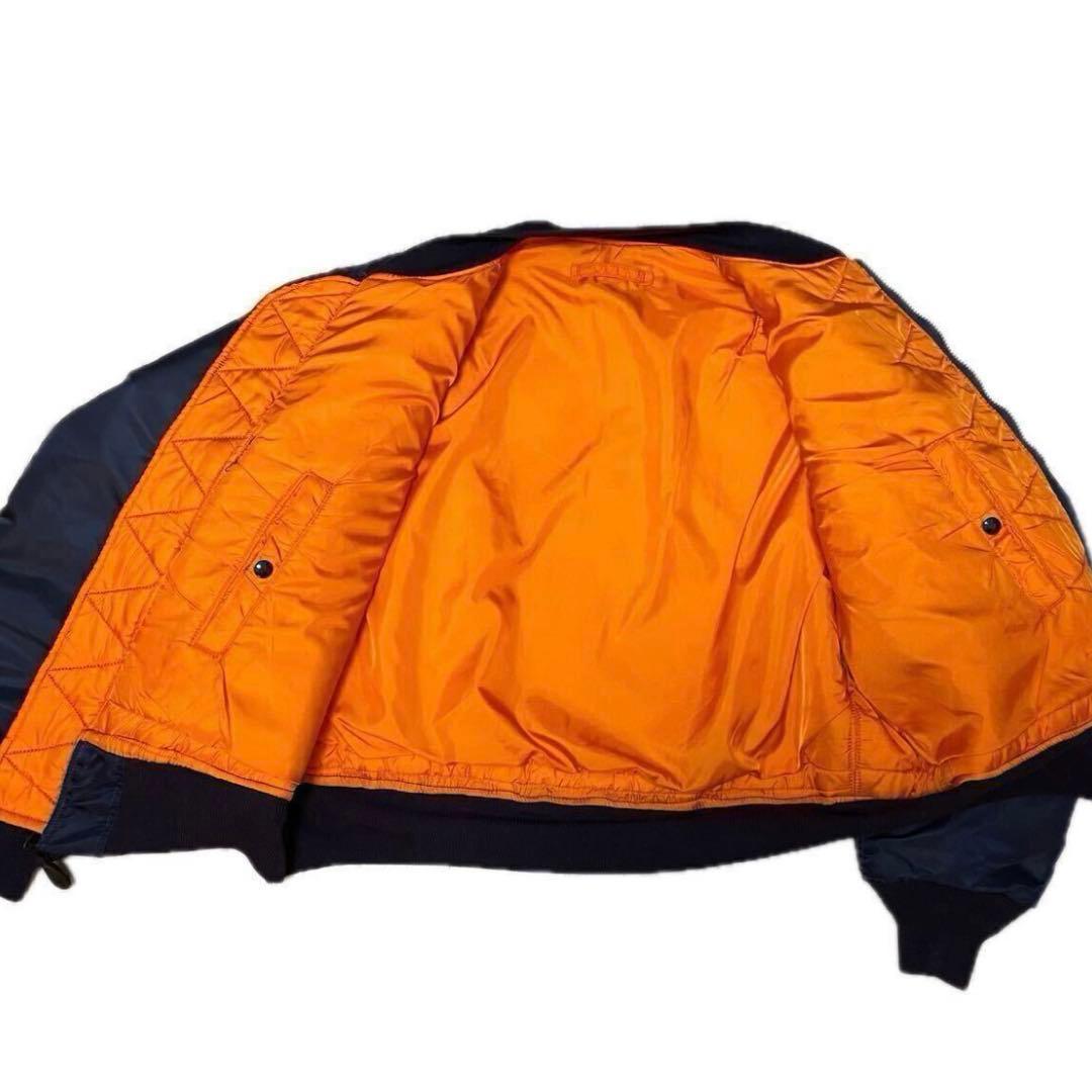 希少 68 69 年復刻 MA-1 フライトジャケット ネイビー X-LARGE