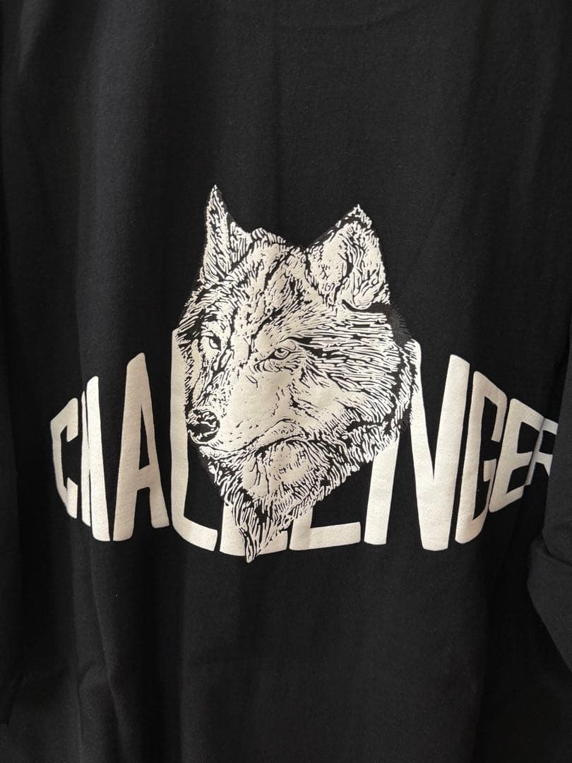 希少XXLサイズ チャレンジャー ウルフロゴ Tシャツ 黒 長瀬智也　ブラック