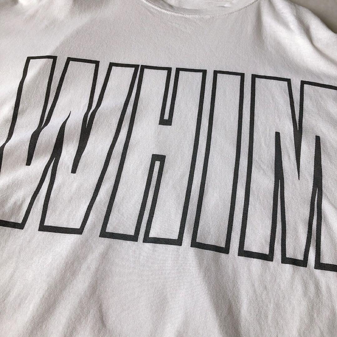 Whim Gazette リラックスロゴTシャツ オーバーサイズ ホワイト