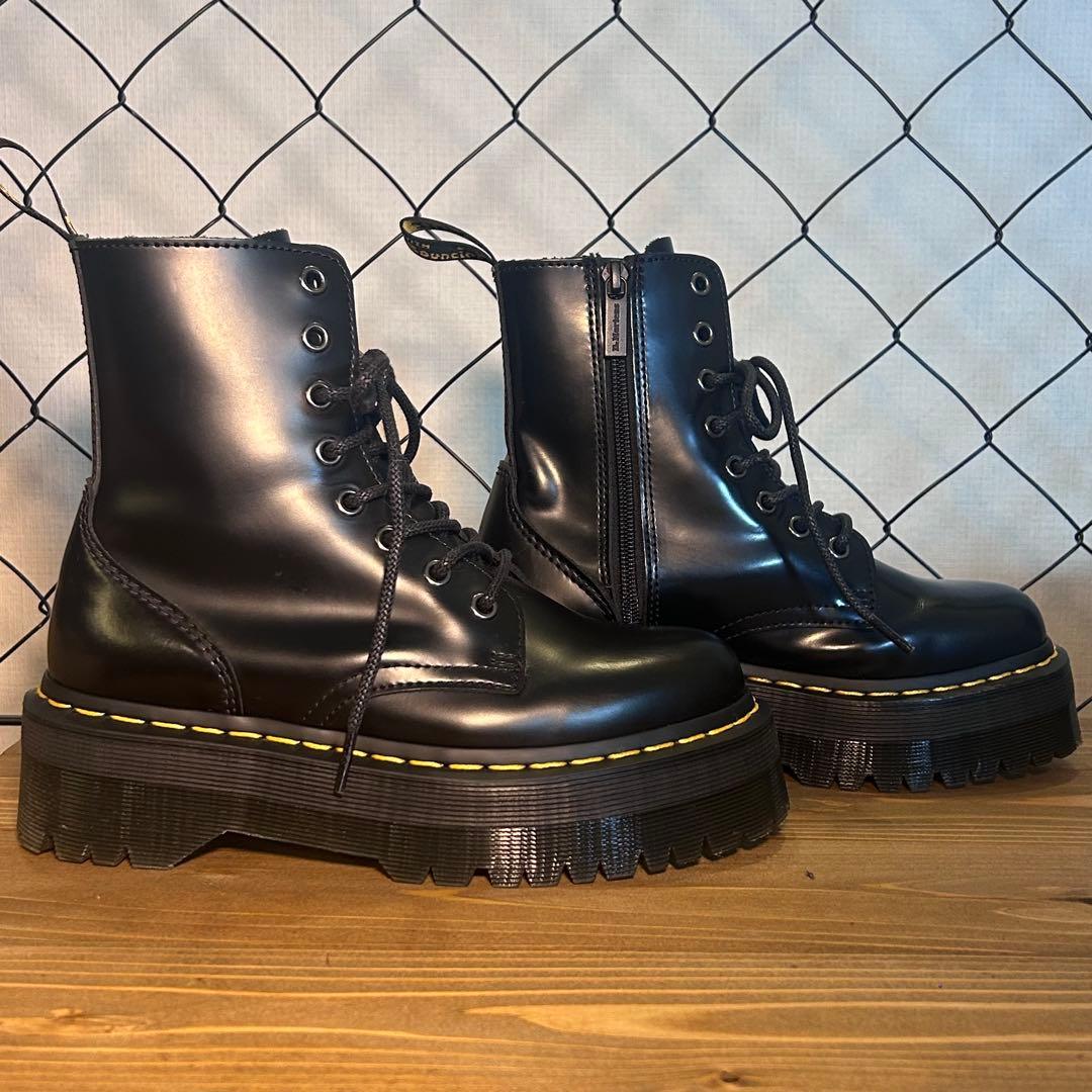 Dr.Martens JADON 厚底 8ホール UK4 ブラック 美品