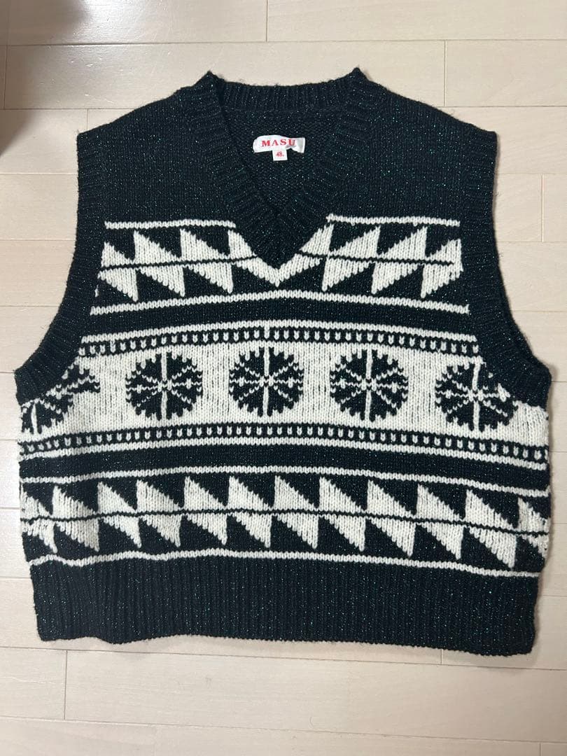 トップス MASU 22AW TWINKLE COWICHAN VEST