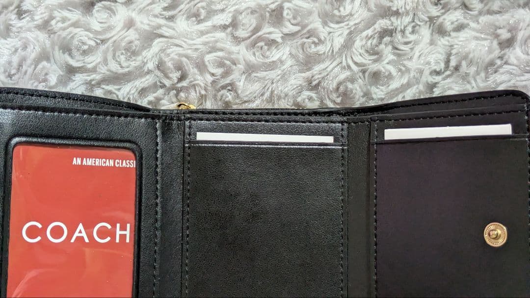 COACH コーチ ジョージミニ二つ折り財布 ヒョウ柄 レオパード