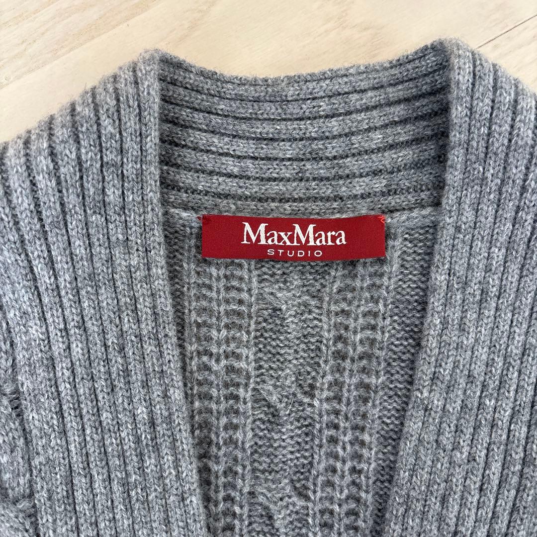 Max Mara STUDIOカシミア　ロングニットカーディガン