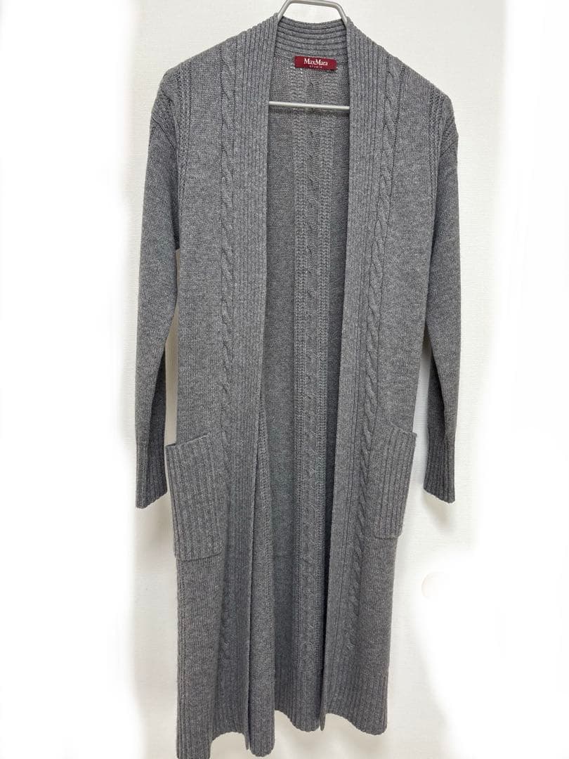 Max Mara STUDIOカシミア　ロングニットカーディガン