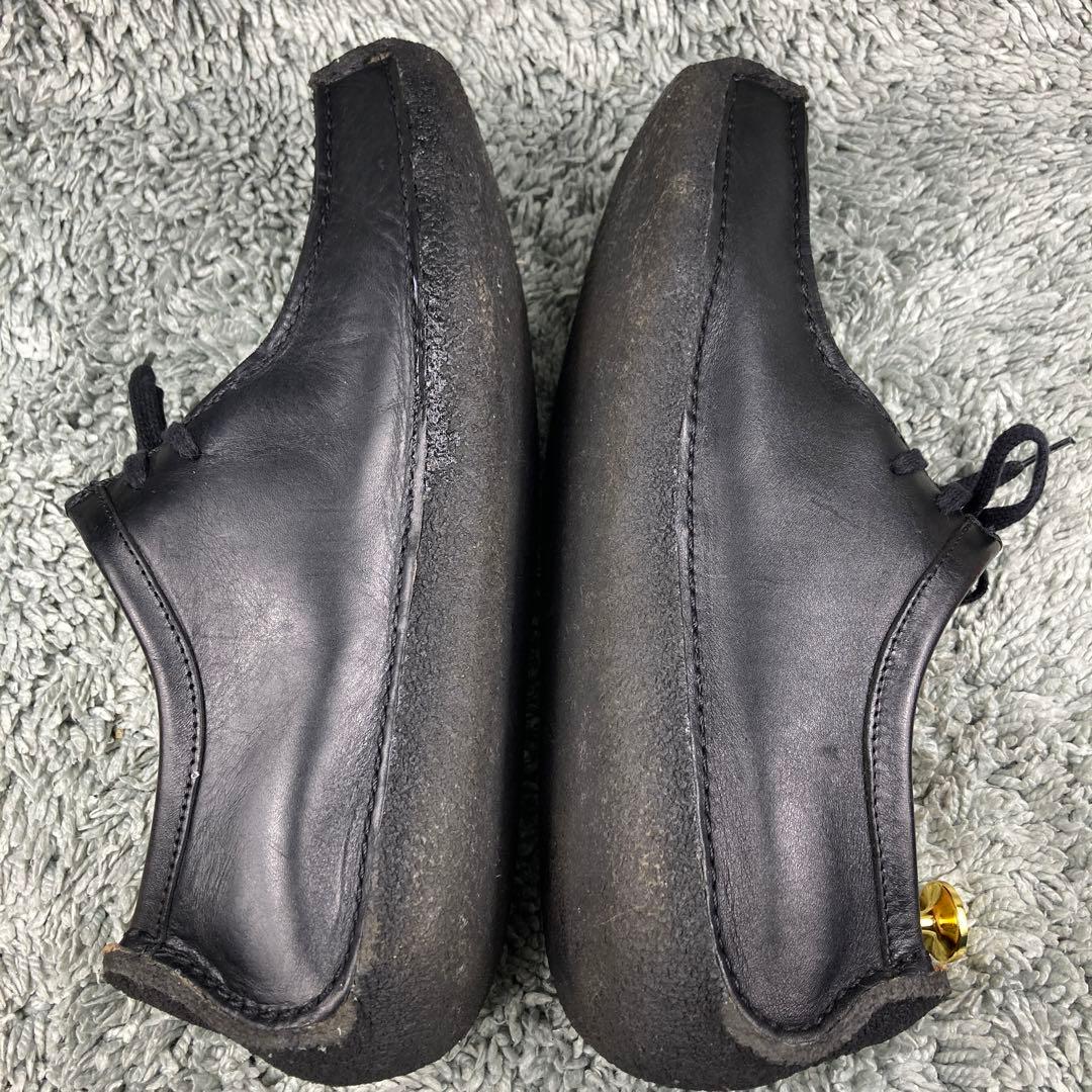 【 大人気 】美品27.5 クラークス ナタリー ワラビー 本革　黒 ブラック
