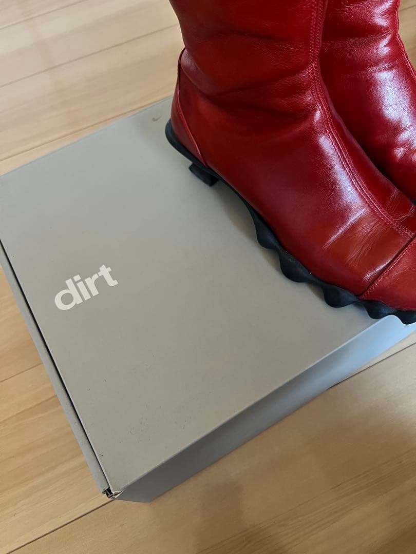 dirt RANGE BOOTS スポーティ　レザー　ロングブーツ
