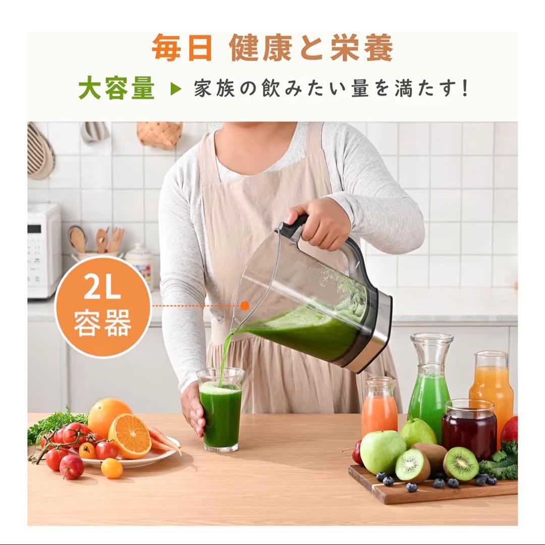ミキサー ブレンダー　大容量 2L ハイパワー スピード調整 一台多役