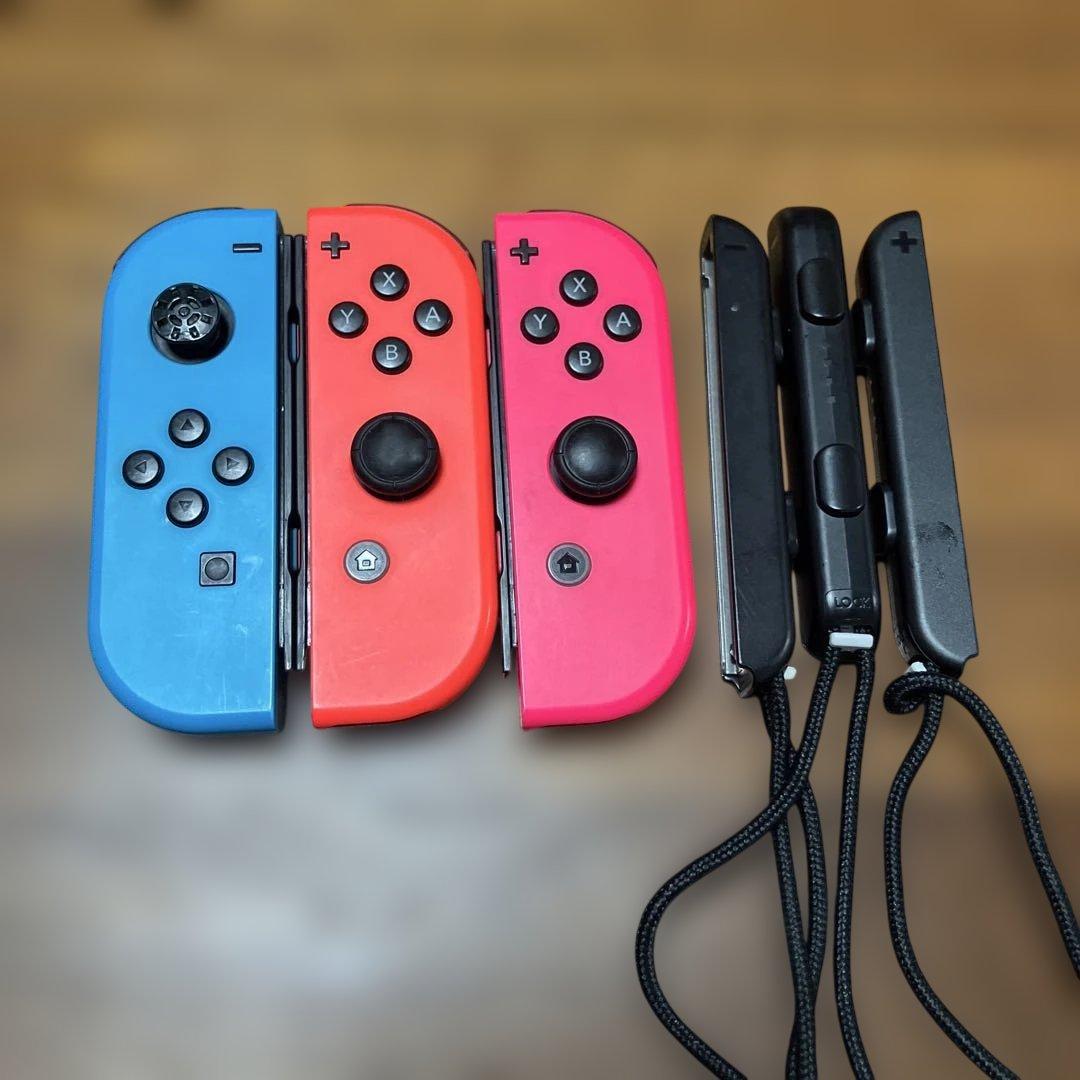 あ*ん様 Nintendo Switch ネオンブルー／レッド+ 付属品