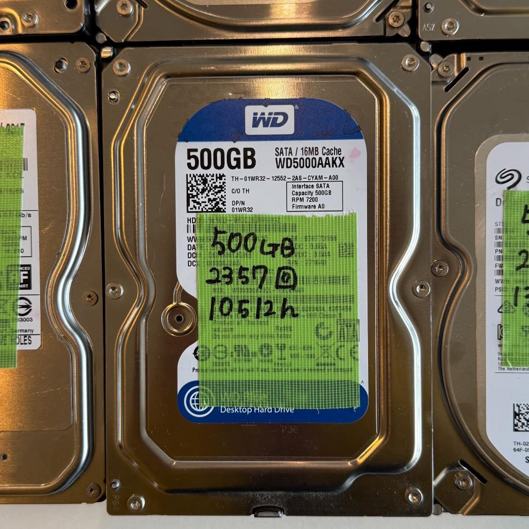 3.5インチ内蔵型ハードディスクドライブ 1TB 500GB 10台セット