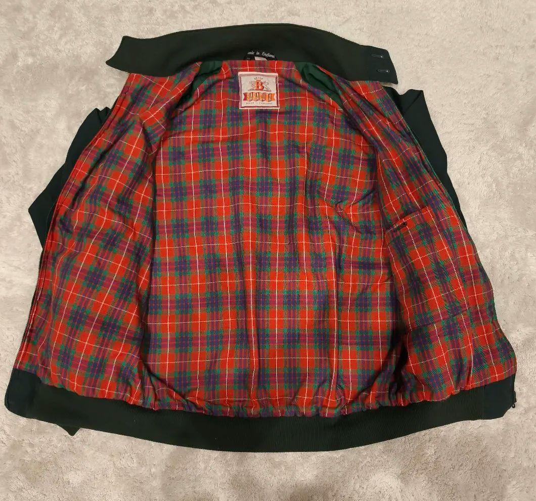 希少美品！BARACUTA　G9　ハリントンジャケット　サイズ38　グリーン黒