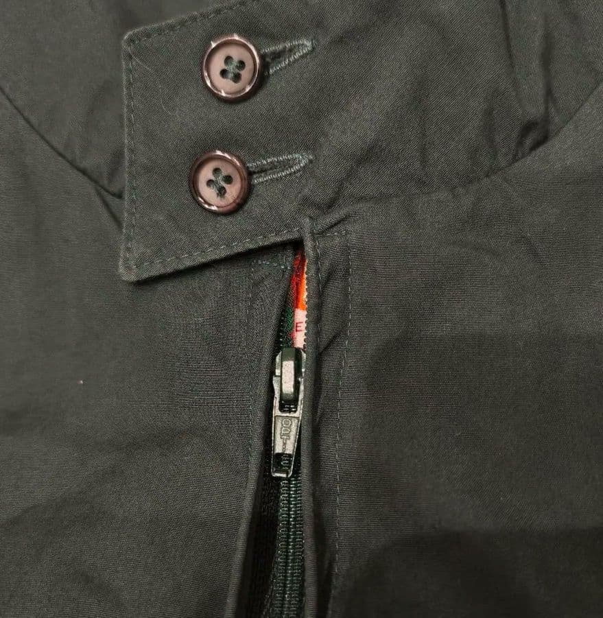 希少美品！BARACUTA　G9　ハリントンジャケット　サイズ38　グリーン黒