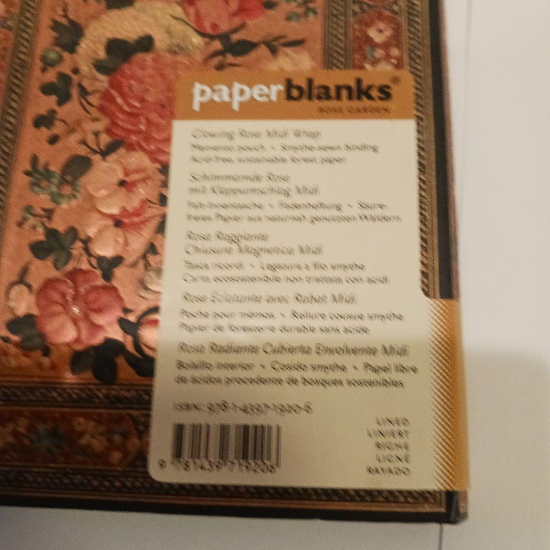 paperblanks Rose Garden ミディ横罫ノート2冊セット
