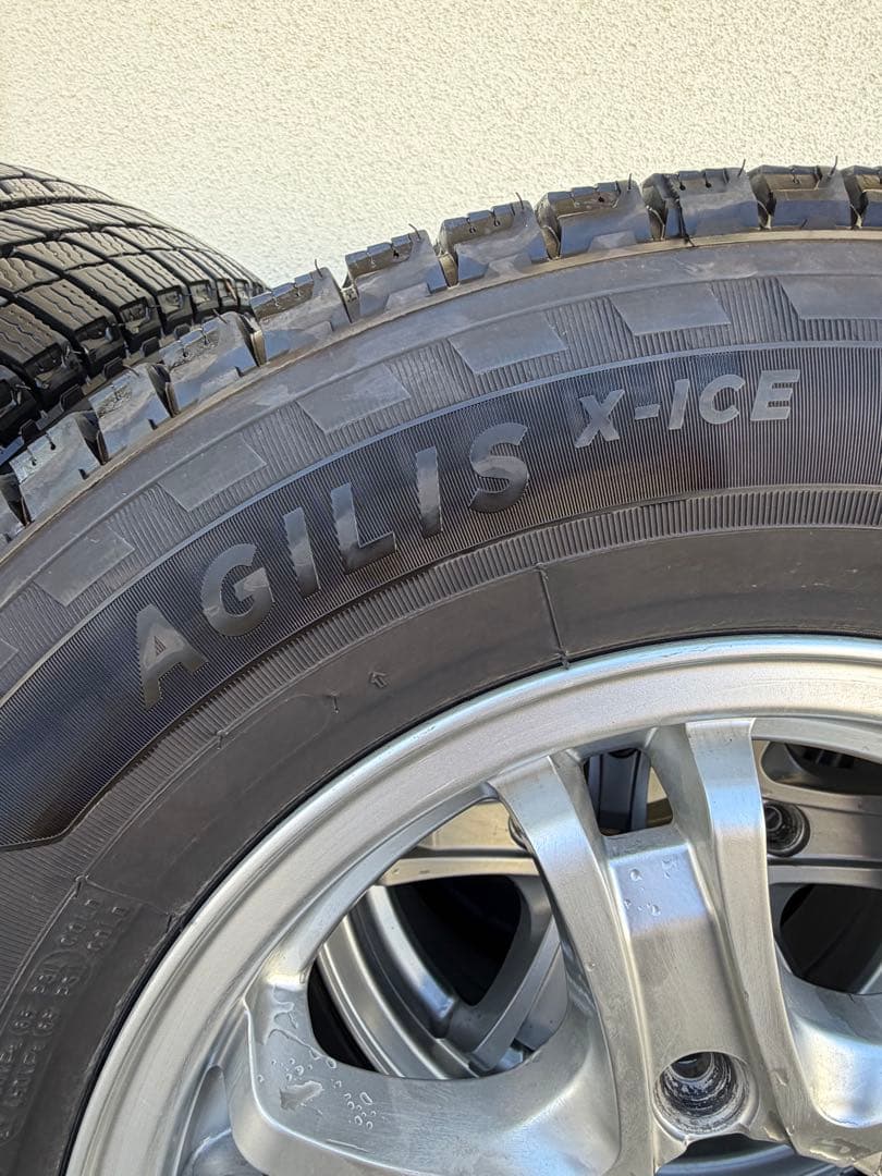 ④バリ溝 ホイール付 195/80/R15LT ミシュラン アジリス X-ICE