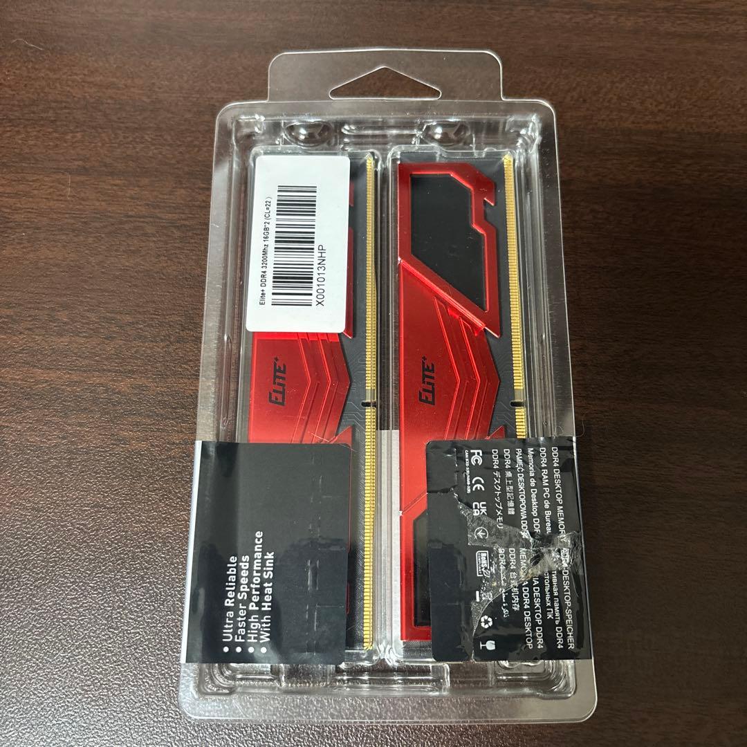 DDR4 3200MHz 32GB (16GBx2枚) PC4-25600