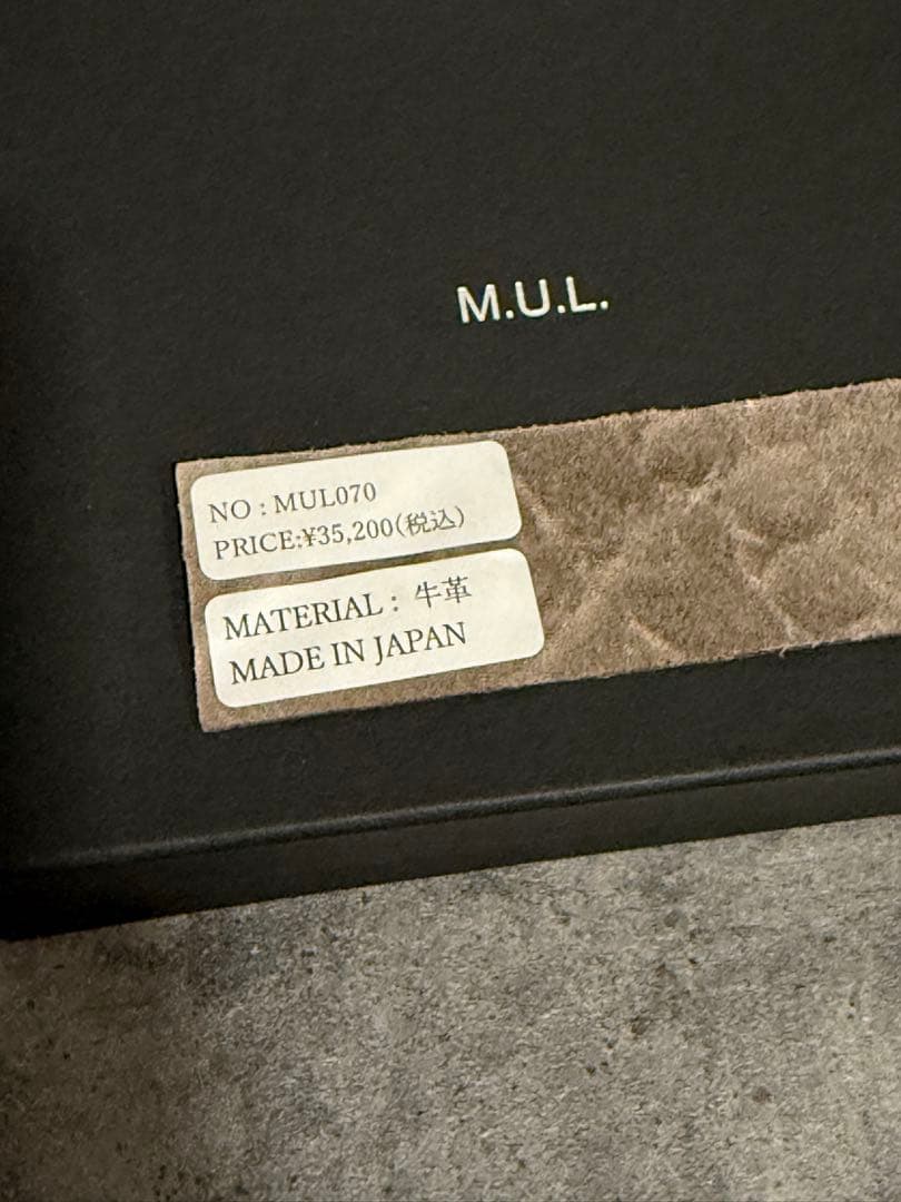 チャンカバーナ様★M.U.L ハーフラウンドウォレット 洗い加工ブラック