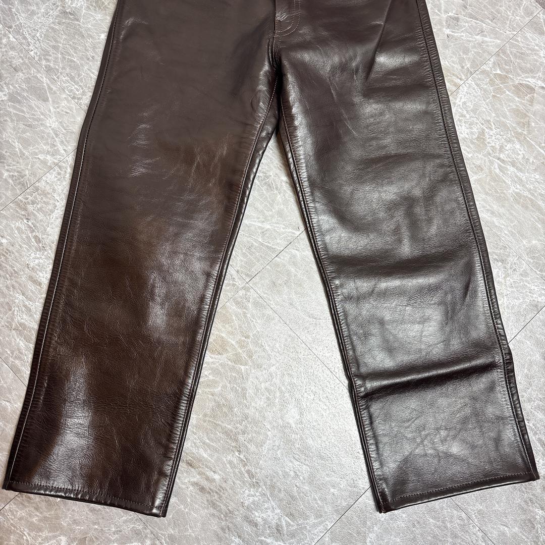 最高級 AERO LEATHER ホースハイド レザーパンツ 馬革 一枚 30