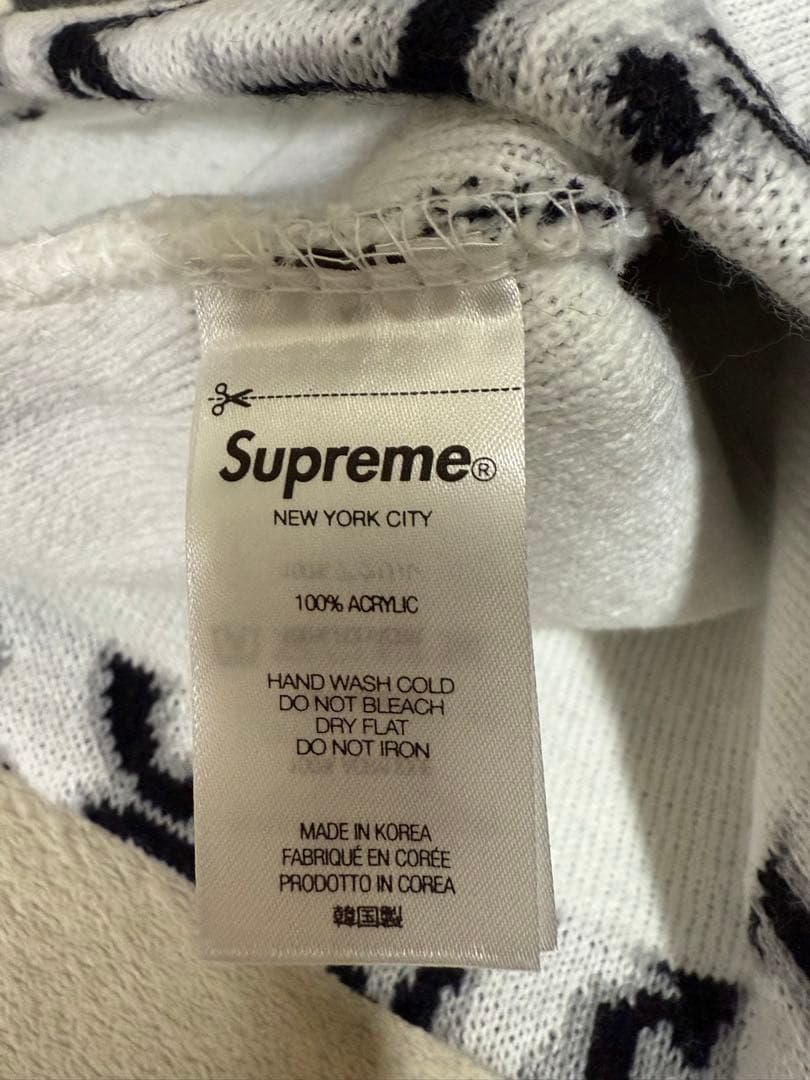 帽子 Supreme Arabic Jacquard Beanie \"White\"