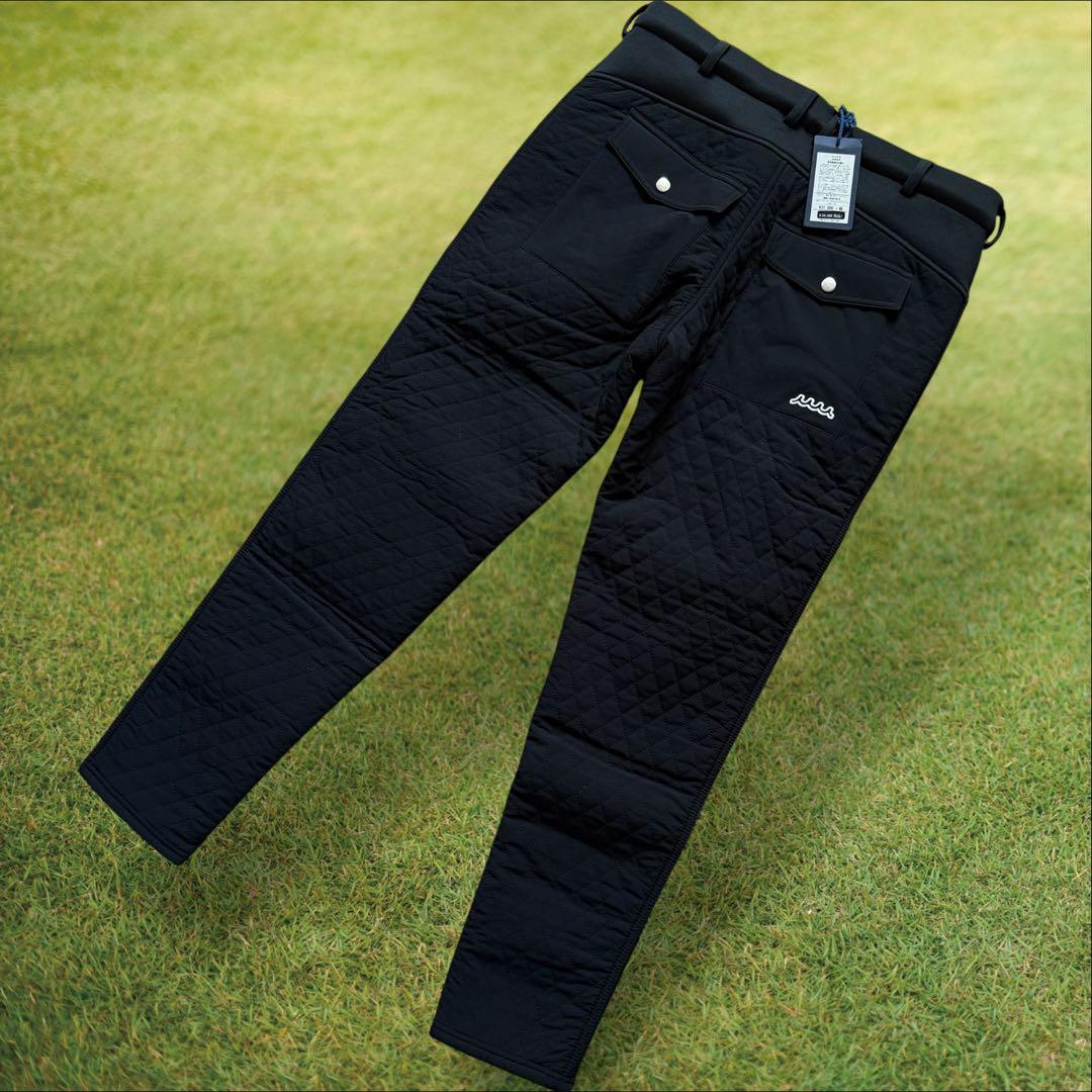 新品タグ付き　muta ムータ　パンツ　黒　XL パンツ　防寒　キルティング