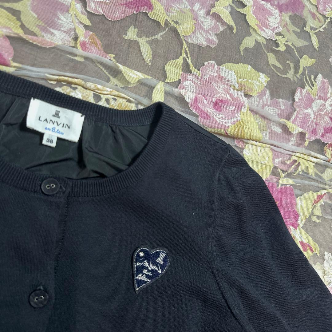 美品 LANVIN en Bleu ランバンオンブルー カーディガン ニット