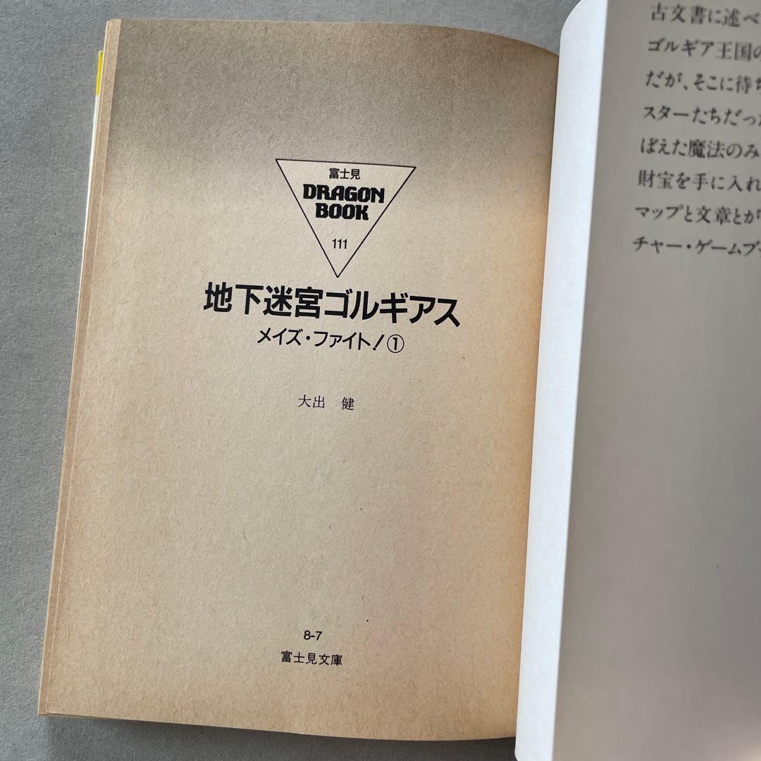 【美品】地下迷宮ゴルギアス メイズファイト 記録用紙有り 未記入　大出健