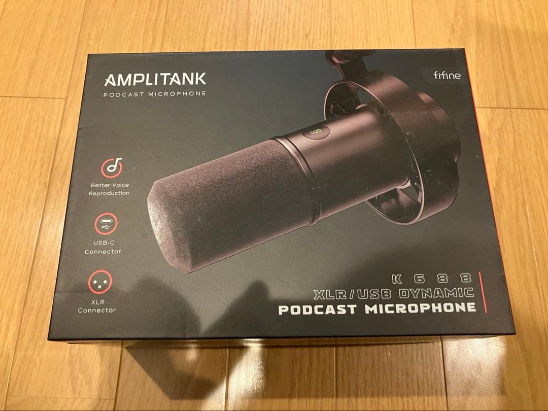 【未使用品】FIFINE K688 ダイナミックマイク USB/XLR対応