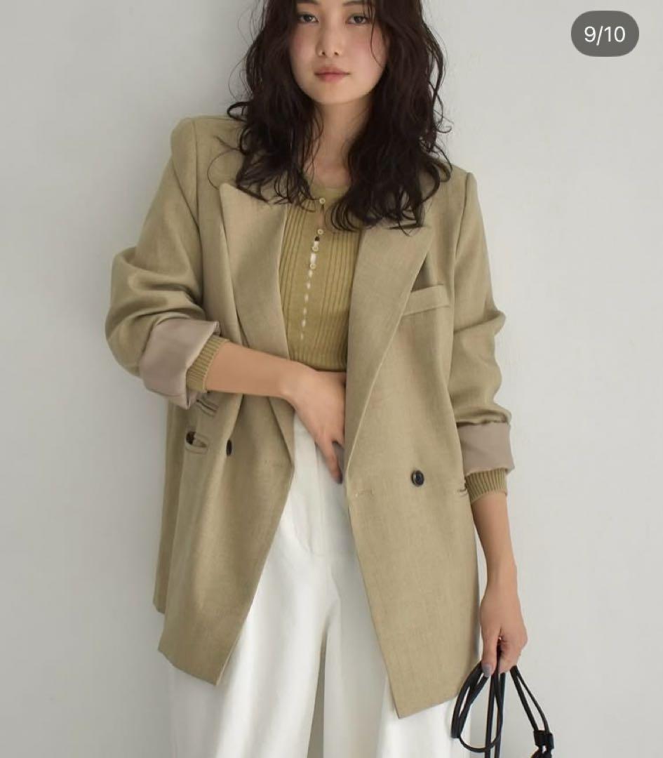 新品未使用cizatto Linen Mix Jacket