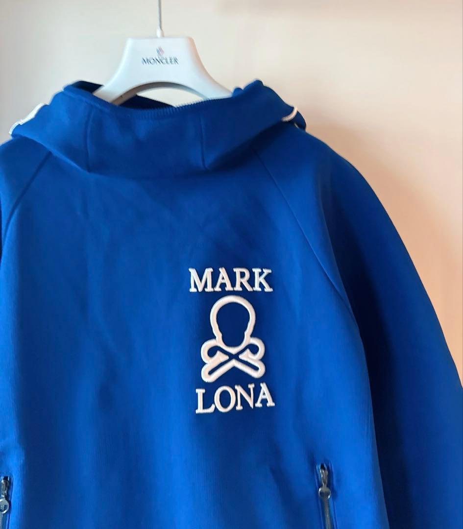 美品 ★ MARK&LONA スウェット パーカー マーク&ロナ 青 正規品