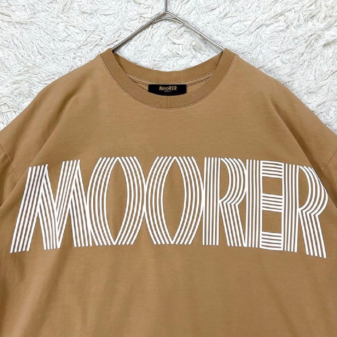 【極美品】ムーレー Tシャツ OLISA-JFL 42 L相当 ライトブラウン