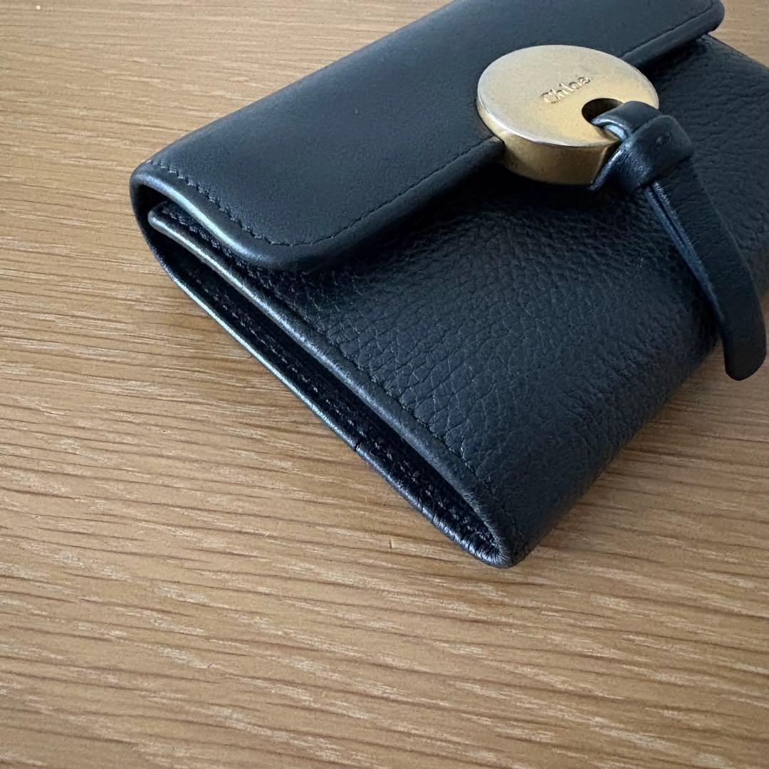 Chloe クロエ 三つ折り財布 ブラック