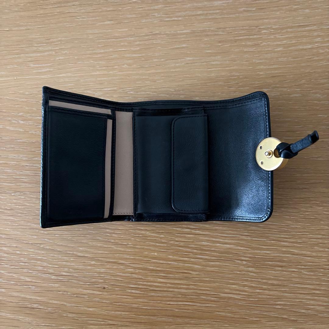 Chloe クロエ 三つ折り財布 ブラック