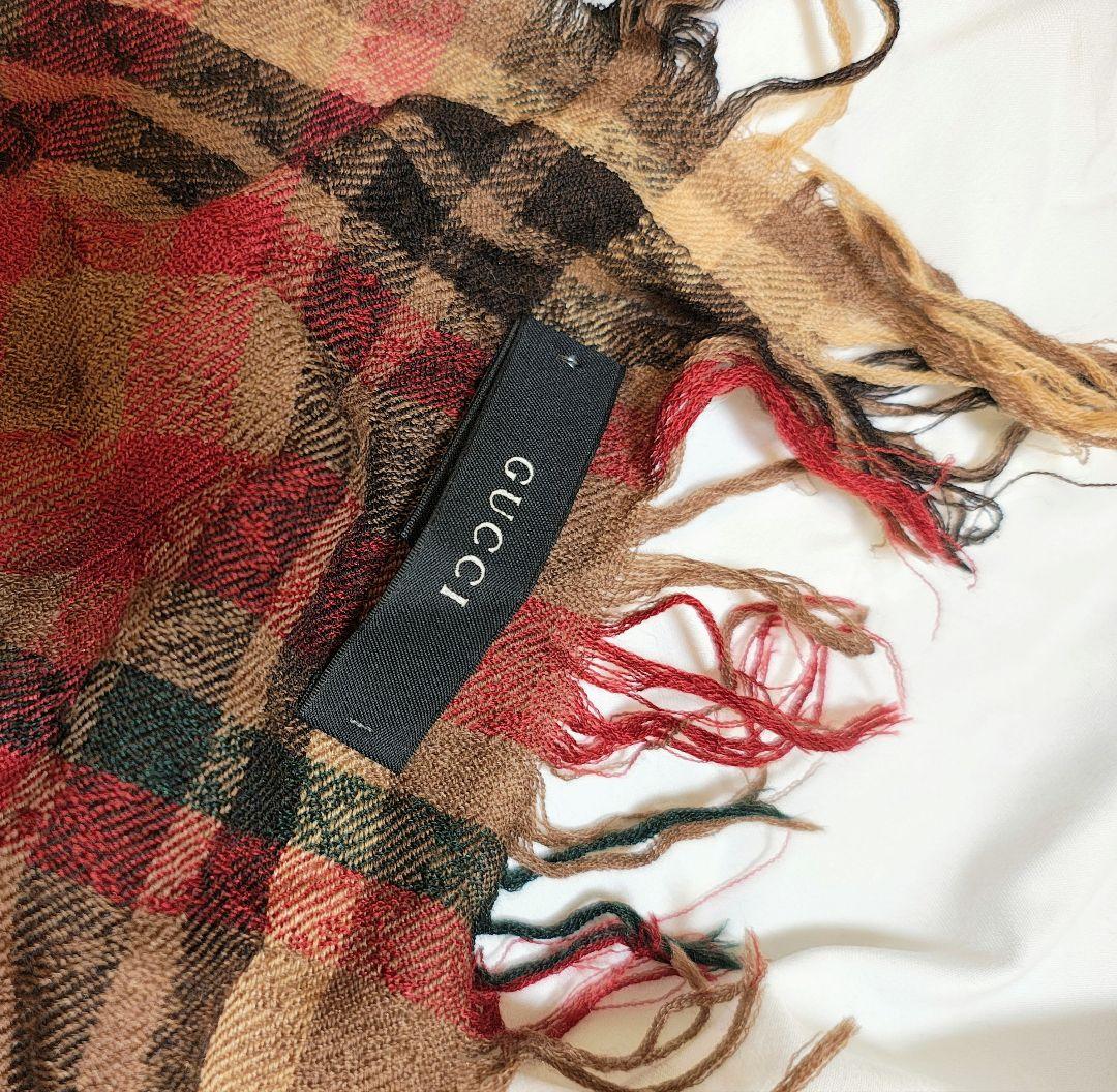 GUCCI アフガンストール　マフラー